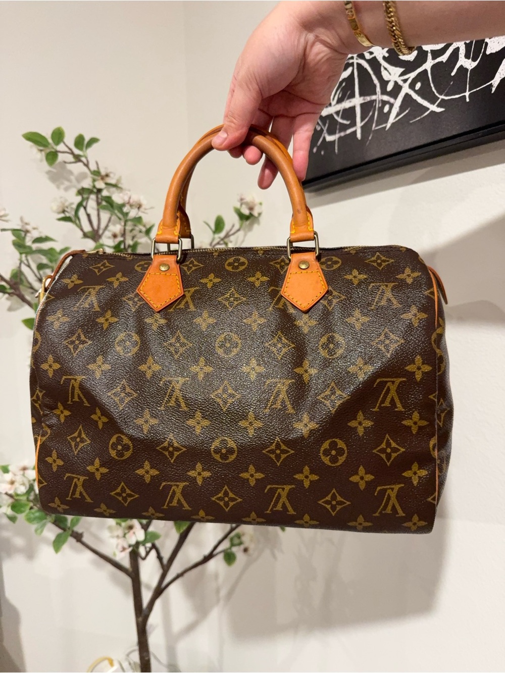 LV Speedy 30 in monogram - Picture 3 of 13